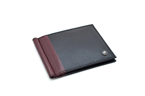 Questa Leather Money Clip Wallet  Vermil