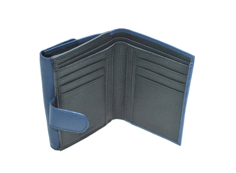 Questa Leather Ladies Purse Lapis