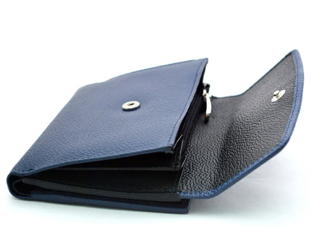 Questa Leather Ladies Purse Lapis