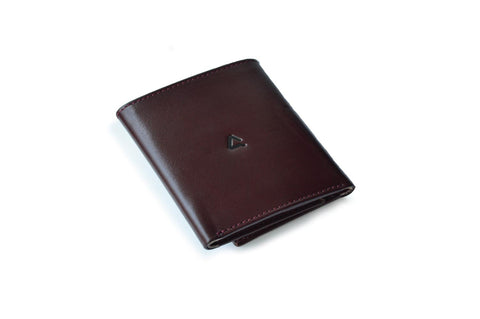 The Nodule Vertical Wallet Burgundy