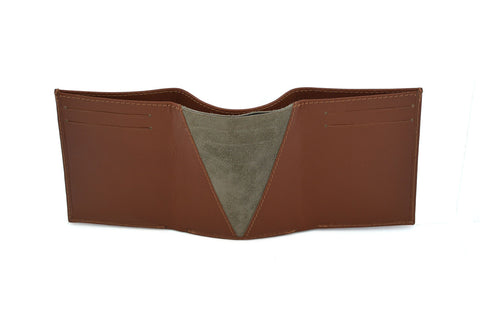 The Nodule Vertical Wallet Tan